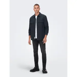 Sobrecamisa lisa Only & Sons Milo image-3