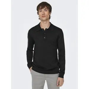 Polo de punto de manga larga Only & Sons Wyler Life image-1