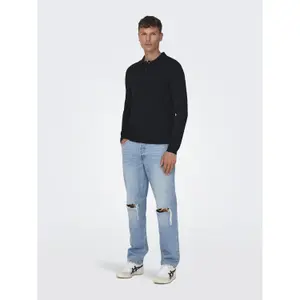 Polo de punto de manga larga Only & Sons Wyler Life image-3
