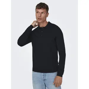 Polo de punto de manga larga Only & Sons Wyler Life image-1