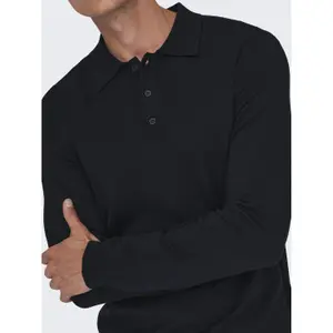 Polo de punto de manga larga Only & Sons Wyler Life image-5