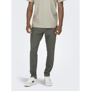 Pantalón chino slim Only & Sons Mark Herringbone image-2