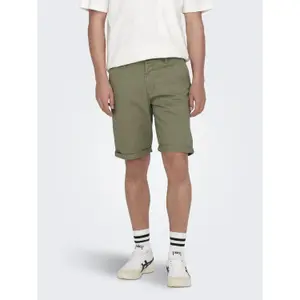 Pantalón corto de sarga Only & Sons Peter image-1