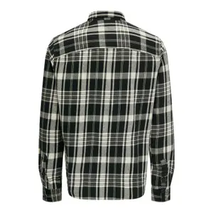 Sobrecamisa de cuadros de algodón Only & Sons Milo image-3