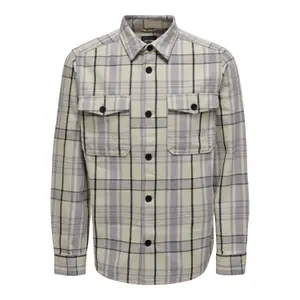 Sobrecamisa de cuadros de algodón Only & Sons Milo image-0