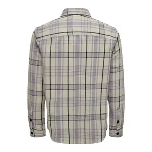 Sobrecamisa de cuadros de algodón Only & Sons Milo image-3