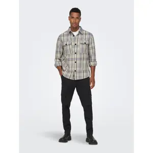 Sobrecamisa de cuadros de algodón Only & Sons Milo image-2