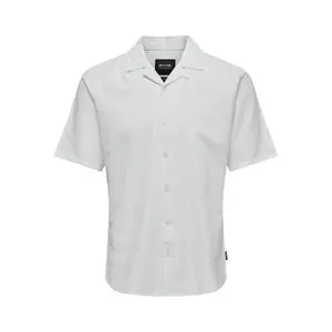 Camisa Only & Sons Caiden Solid Resort Linen image-0