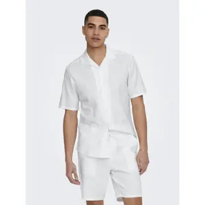 Camisa Only & Sons Caiden Solid Resort Linen image-1
