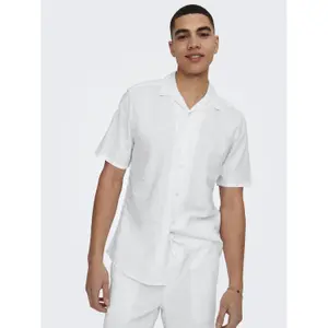 Camisa Only & Sons Caiden Solid Resort Linen image-2