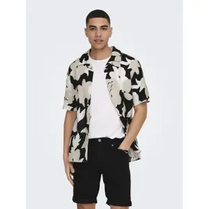 Camisa de lino Aop Only & Sons Trev Lin AOP image-1