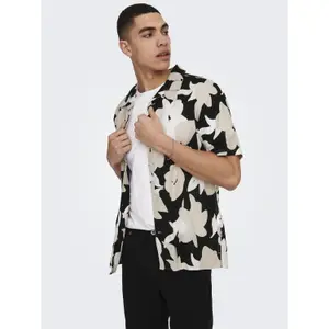 Camisa de lino Aop Only & Sons Trev Lin AOP image-3