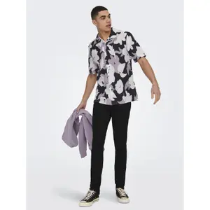 Camisa de lino Aop Only & Sons Trev Lin AOP image-4