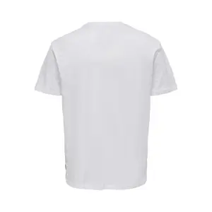 Camiseta con estampado de hojas y bolsillo Only & Sons Perry Life image-4