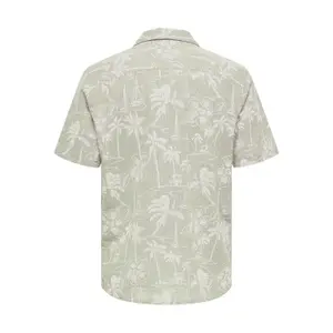 Camisa Only & Sons Caiden Resort AOP Linen image-4