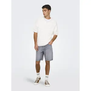 Denim Shorts Only & Sons Edge image-1