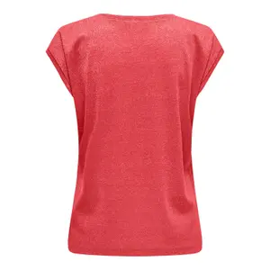 T-shirt col V femme Only Silvery image-1