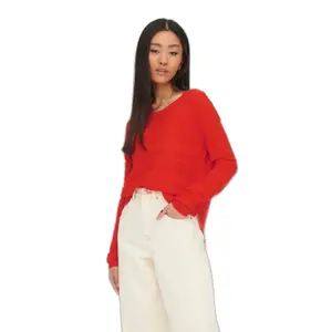 Camisola de malha estruturada para mulheres Only Onlcaviar image-3