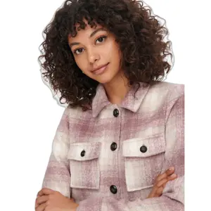 Surchemise courte à carreaux femme Only Onllou otw image-5