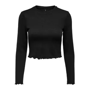 T-shirt crop à manches longues femme Only Onlkitty image-0