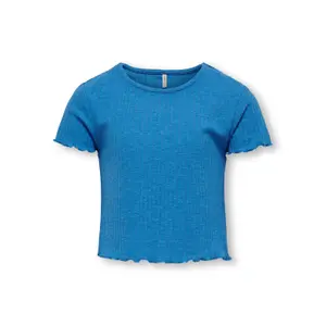 Girls' scoop-neck T-shirt Only Nella image-0