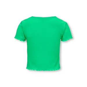 Girls' scoop-neck T-shirt Only Nella image-1