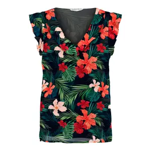 T-shirt för kvinnor Only onlpine capsleeve wovens image-0