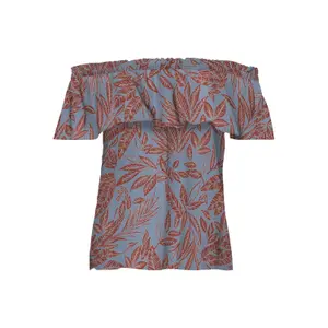 T-shirt för kvinnor Only onlasia life off shoulder wovens image-0
