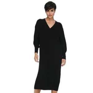 Mesh v-neck midi dress for women Only Onlnew tessa image-1