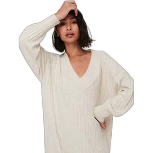 Dress v-neck long sleeves woman Only New Tessa image-5