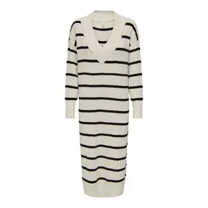 Mittellanges Kleid mit V-Ausschnitt Frau Only New Tessa image-0