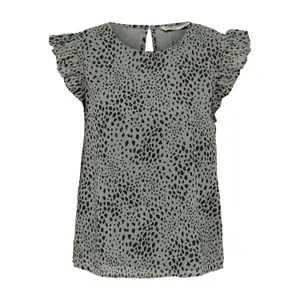 Camiseta con volantes para mujer Only Ann Star image-0
