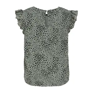 Camiseta con volantes para mujer Only Ann Star image-5