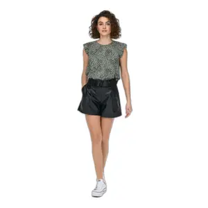 Camiseta con volantes para mujer Only Ann Star image-2