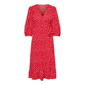 Vestido cruzado tejido 3/4 para mujer Only Olivia image-0