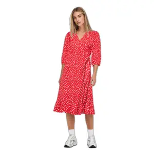 Vestido cruzado tejido 3/4 para mujer Only Olivia image-1