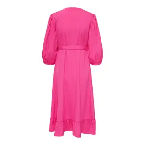 Vestido cruzado tejido 3/4 Only Olivia image-2