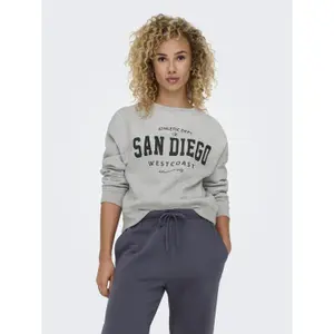 Sweatshirt oversize state femme Only Sweat Life image-1