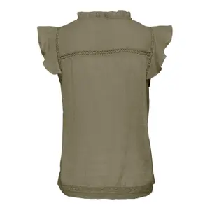 Damen-Oberteil mit V-Ausschnitt Only onlmille capsleeve image-1