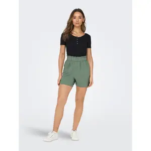 Shorts mit hoher Taille gerafft Frau Only Divya image-2