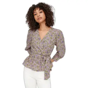 Women's 3/4 wrap top Only onlsarah image-1