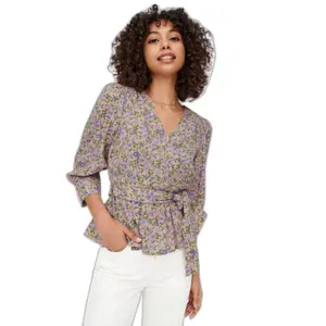 Women's 3/4 wrap top Only onlsarah image-3