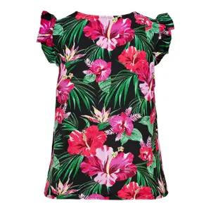 Dames v-hals top Only onllinda capsleeve image-1