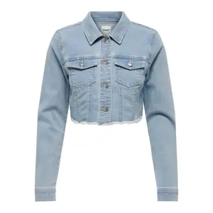 Crop-Jeansjacke Damen Only Wonder image-0