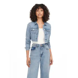 Crop-Jeansjacke Damen Only Wonder image-1