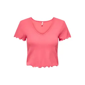 Women's short sleeve v-neck top Only onlkika image-0