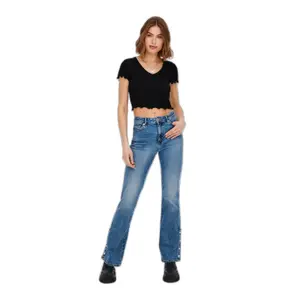 Women's short sleeve v-neck top Only onlkika image-4