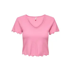 Women's short sleeve v-neck top Only onlkika image-0