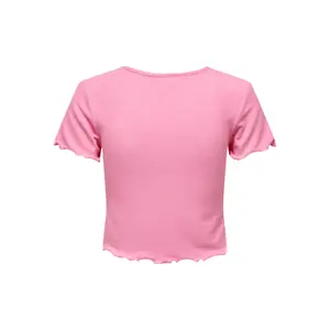 Women's short sleeve v-neck top Only onlkika image-5