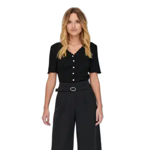 Kurzärmeliges Button-Down-Oberteil für Frauen Only onllaila image-1